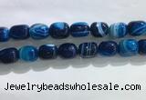 CNG8316 15.5 inches 15*20mm nuggets striped agate beads wholesale