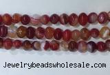 CNG8346 15.5 inches 10*12mm nuggets striped agate beads wholesale