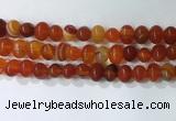 CNG8347 15.5 inches 10*12mm nuggets striped agate beads wholesale