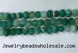 CNG8349 15.5 inches 10*12mm nuggets striped agate beads wholesale