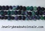 CNG8354 15.5 inches 10*12mm nuggets striped agate beads wholesale