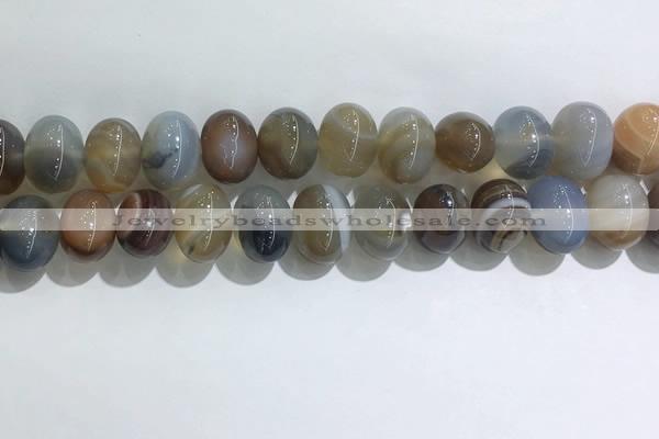 CNG8387 15.5 inches 12*16mm nuggets striped agate beads wholesale