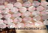 CNG8506 10*14mm - 13*18mm faceted nuggets rose quartz beads