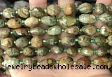 CNG8539 15.5 inches 8*10mm - 9*13mm faceted nuggets rhyolite beads