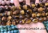 CNG8571 12*16mm - 15*20mm faceted nuggets yellow tiger eye beads