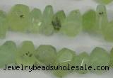 CNG858 15.5 inches 11*15mm faceted nuggets prehnite beads wholesale