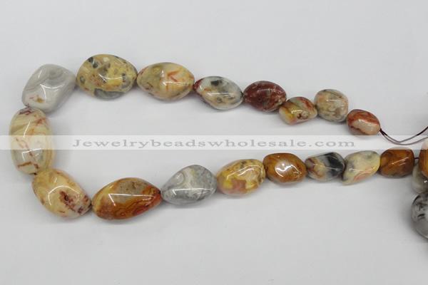 CNG86 15.5 inches 12*14mm - 25*30mm nuggets agate gemstone beads