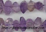 CNG860 15.5 inches 8*12mm – 12*20mm faceted nuggets amethyst beads