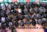 CNG8600 12*16mm - 13*18mm faceted nuggets labradorite beads