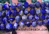 CNG8601 12*16mm - 13*18mm faceted nuggets lapis lazuli beads