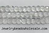 CNG8610 10*13mm - 12*16mm faceted freeform white crystal beads