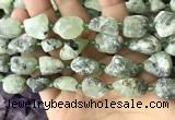 CNG8664 12*16mm - 18*25mm nuggets green rutilated quartz beads