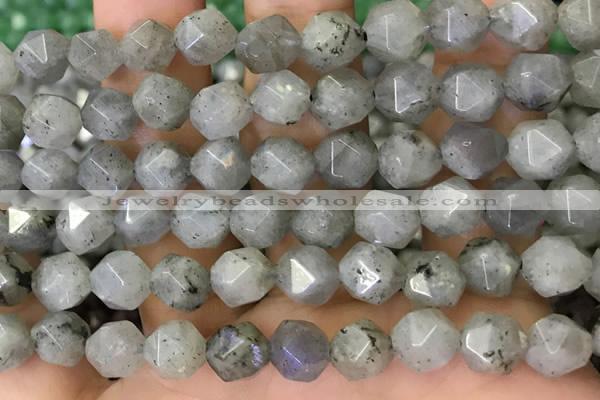 CNG8717 15.5 inches 10mm faceted nuggets labradorite gemstone beads