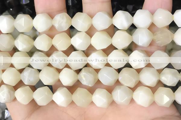 CNG8758 15.5 inches 10mm faceted nuggets moonstone gemstone beads