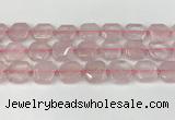 CNG8802 15.5 inches 16mm - 20mm faceted freeform rose quartz beads