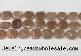 CNG8812 15.5 inches 16mm - 20mm faceted freeform moonstone beads