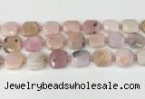 CNG8813 15.5 inches 16mm - 20mm faceted freeform pink opal beads