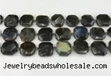 CNG8824 15.5 inches 16mm - 20mm faceted freeform labradorite beads