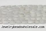 CNG8845 15.5 inches 8*12mm - 10*16mm nuggets matte white crystal beads