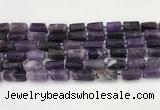 CNG8849 15.5 inches 8*12mm - 10*16mm nuggets matte amethyst beads