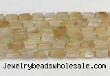 CNG8850 15.5 inches 8*12mm - 10*16mm nuggets matte citrine beads