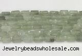 CNG8852 15.5 inches 8*12mm - 10*16mm nuggets matte green quartz beads