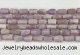 CNG8858 15.5 inches 8*12mm - 10*16mm nuggets matte kunzite beads