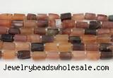 CNG8861 15.5 inches 8*12mm - 10*16mm nuggets matte carnelian beads