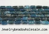 CNG8864 15.5 inches 8*12mm - 10*16mm nuggets matte apatite beads