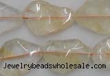 CNG889 15.5 inches 15*20mm – 20*30mm freeform citrine beads