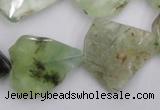 CNG891 15.5 inches 18*22mm – 25*30mm freeform prehnite beads