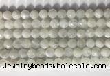 CNG9051 15.5 inches 8mm faceted nuggets white moonstone gemstone beads