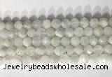 CNG9052 15.5 inches 10mm faceted nuggets white moonstone gemstone beads