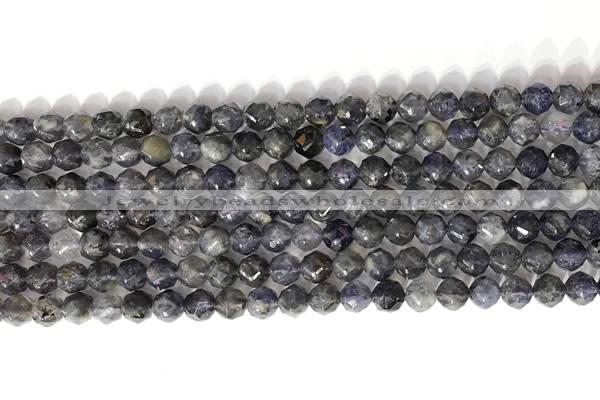 CNG9058 15.5 inches 6mm faceted nuggets iolite gemstone beads