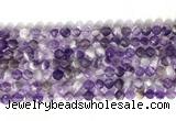 CNG9075 15.5 inches 6mm faceted nuggets dogtooth amethyst gemstone beads