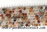 CNG9077 15.5 inches 6mm faceted nuggets agate gemstone beads