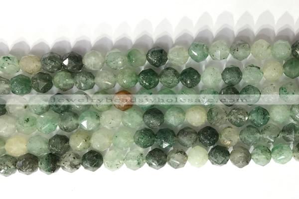 CNG9079 15.5 inches 8mm faceted nuggets jade gemstone beads