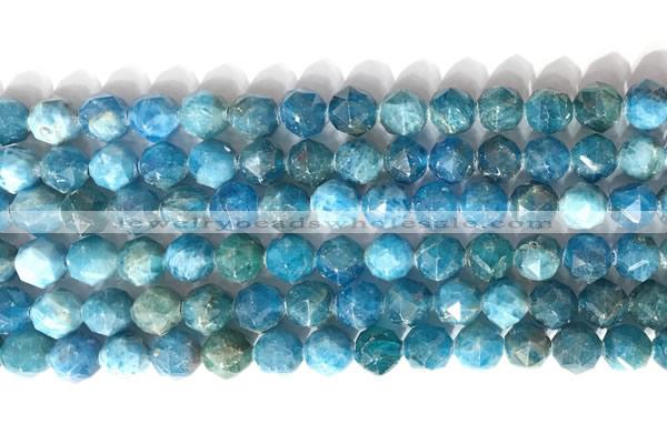 CNG9083 15.5 inches 8mm faceted nuggets apatite gemstone beads