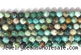 CNG9087 15.5 inches 8mm faceted nuggets chrysocolla gemstone beads