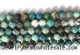 CNG9088 15.5 inches 10mm faceted nuggets chrysocolla gemstone beads