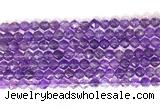 CNG9091 15.5 inches 6mm faceted nuggets amethyst gemstone beads