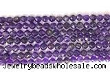 CNG9092 15.5 inches 6mm faceted nuggets amethyst gemstone beads