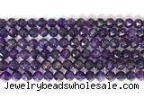 CNG9093 15.5 inches 8mm faceted nuggets amethyst gemstone beads