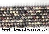 CNG9094 15.5 inches 6mm faceted nuggets purple striped jasper beads