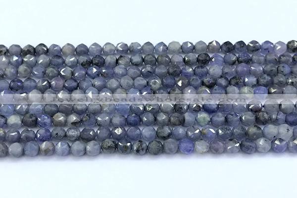 CNG9107 15 inches 4mm faceted nuggets tanzanite beads