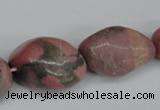 CNG94 15.5 inches 12*14mm - 20*35mm nuggets rhodochrosite gemstone beads