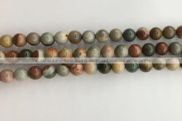 CNI371 15.5 inches 8mm round American picture jasper beads