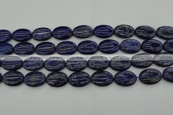 CNL1122 15.5 inches 18*25mm oval lapis lazuli gemstone beads