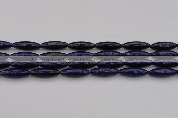 CNL1159 15.5 inches 10*30mm rice lapis lazuli gemstone beads