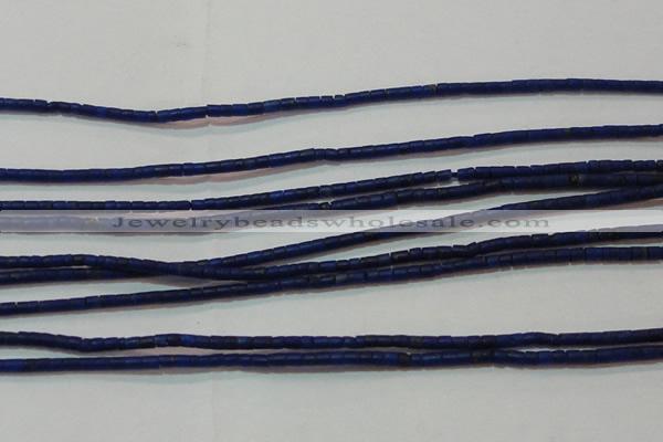 CNL1202 15.5 inches 0.8*1mm tube natural lapis lazuli beads